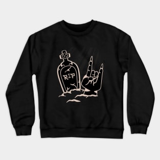 Heavy Grave Zombie Finger Crewneck Sweatshirt